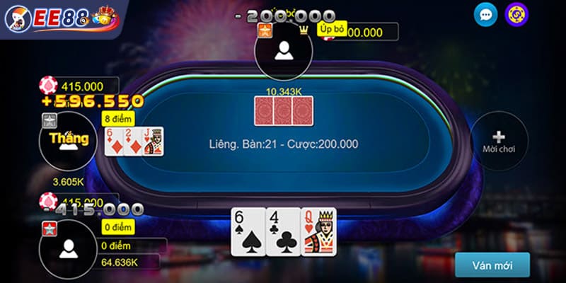 Kỹ năng soi bài cực đỉnh tại bài liêng EE88